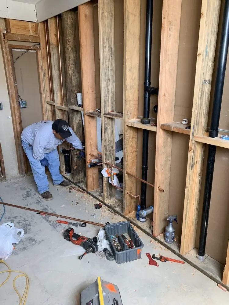 Commercial rough-in plumbing for Water Heater Replacement in Kendalia